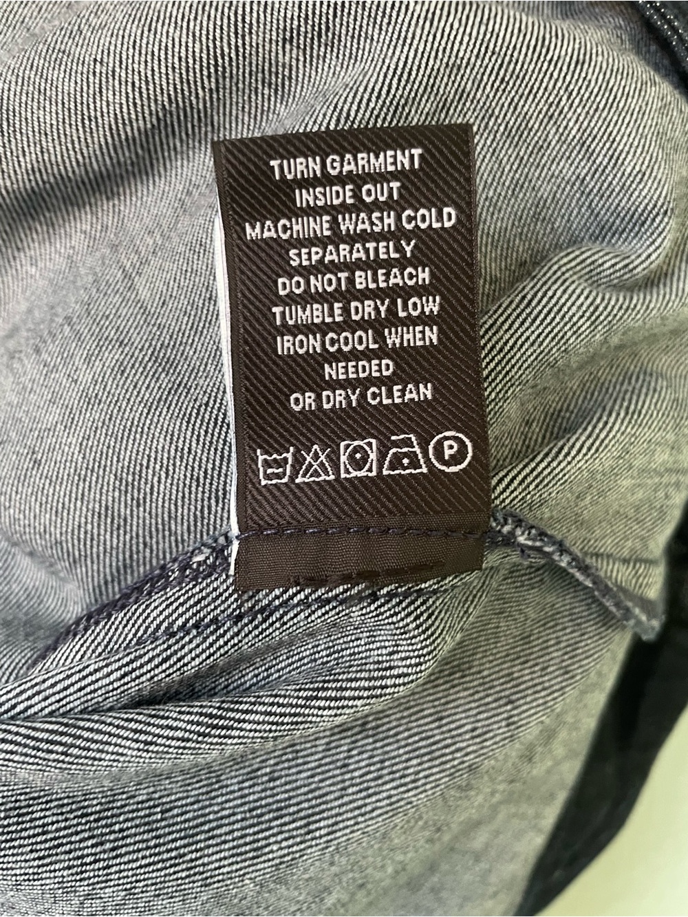 Oversized Button-Front Denim Jacket - Picture 11 of 12